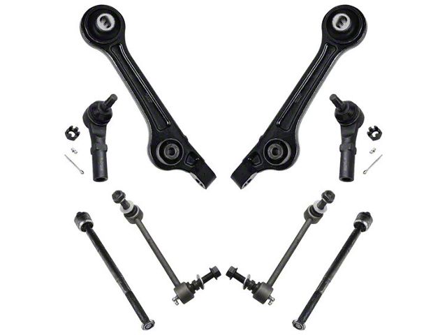 Front Lower Rearward Control Arms with Sway Bar Links and Tie Rods (11-14 Challenger; 15-18 Challenger SRT)