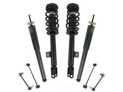 Front Struts and Rear Shocks with Sway Bar Links (12-17 RWD Challenger SXT)
