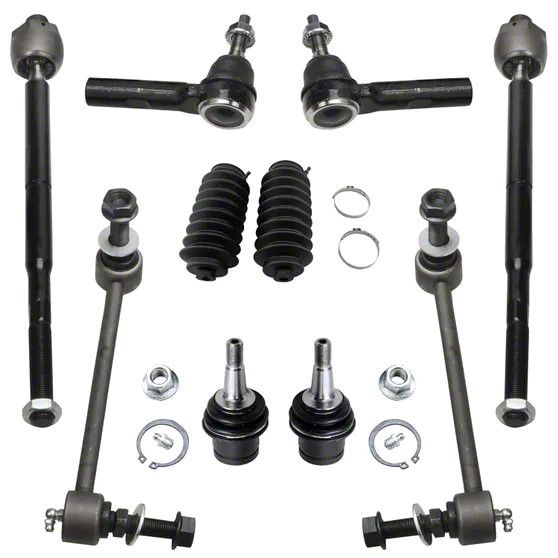 Challenger Front Tie Rods with Sway Bar Links and Lower Ball Joints (08