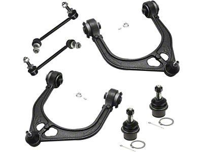 Front Upper Control Arms with Ball Joints and Sway Bar Links (08-19 RWD Challenger w/ Non-Adjustable Ball Joints)