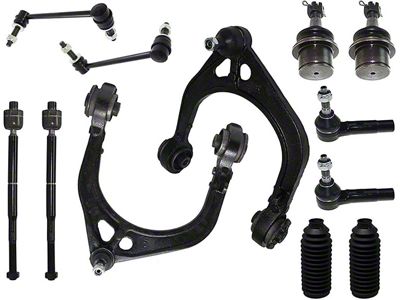 Front Upper Control Arms with Ball Joints, Sway Bar Links and Tie Rods (08-10 Challenger)