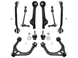 Front Upper and Lower Control Arms with Sway Bar Links (11-19 RWD Challenger w/o High Performance Suspension)