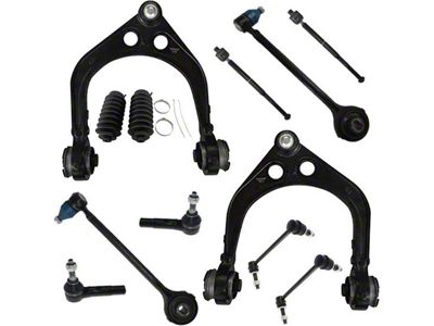 Front Upper and Lower Control Arms with Sway Bar Links and Tie Rods (08-10 Challenger)