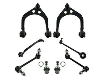 Front Upper and Lower Forward Control Arms with Ball Joints and Front Sway Bar Links (08-10 Challenger)