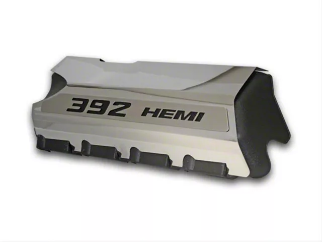 Fuel Rail Covers with 392 HEMI Lettering; Polished (11-14 6.4L HEMI Challenger)