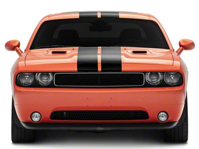 SEC10 Full Length Stripes; Matte Black; 8.50-Inch (08-23 Challenger)