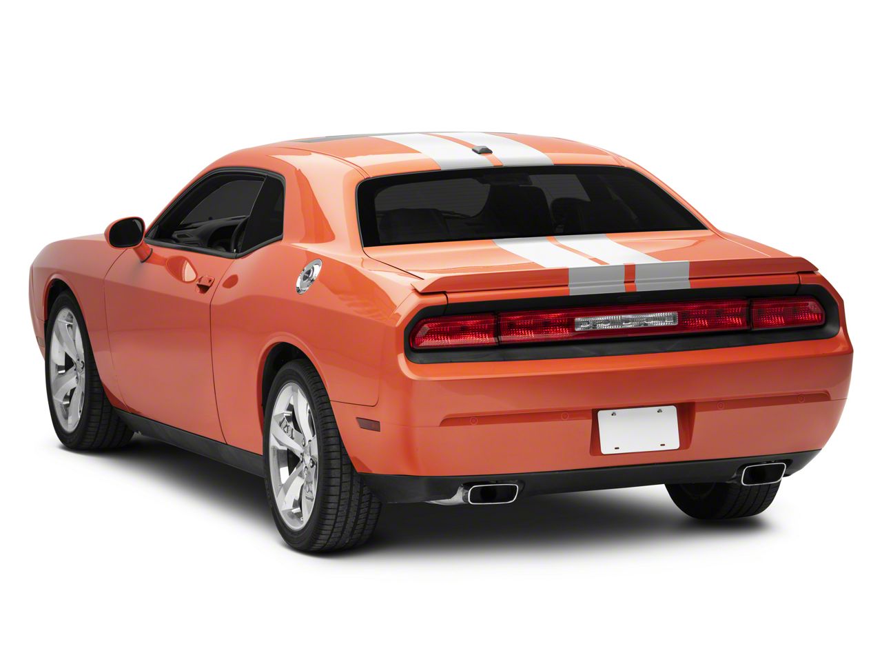 SEC10 Challenger Full Length Stripes; Silver; 8.50-Inch