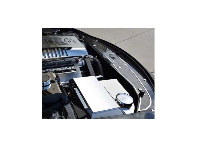 Fuse Box Cover Top Plate for ACC Fuse Box Cover; Carbon Fiber (15-23 Challenger SRT Hellcat)