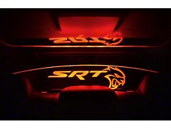 Glow Plate with Hellcat Logo; Clear; Extreme Multi-Color Lighting Kit (08-23 Challenger)