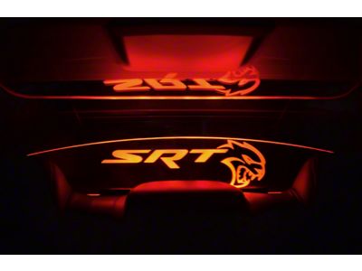 Glow Plate with Hellcat Logo; Extreme Lighting Kit (08-23 Challenger)