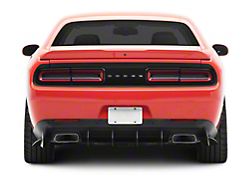 HDPE Rear Diffuser; Matte Black (15-23 Challenger)