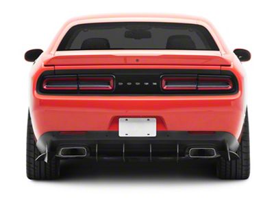 HDPE Rear Diffuser; Matte Black (15-23 Challenger)