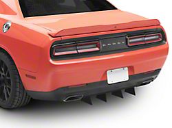 HDPE Rear Diffuser V2; Matte Black (15-23 Challenger)