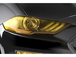 Headlight Covers; Transparent Yellow (08-14 Challenger)