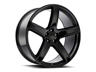 Hellcat HC2 Replica Gloss Black Wheel; 22x9.5; 18mm Offset (08-23 RWD Challenger, Excluding Widebody)