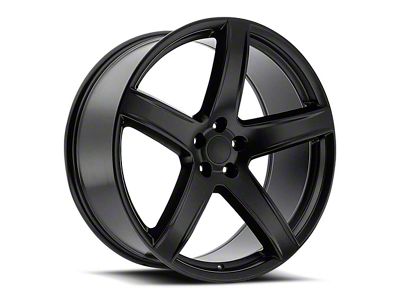 Hellcat HC2 Replica Satin Black Wheel; 22x9.5; 18mm Offset (08-23 RWD Challenger, Excluding Widebody)