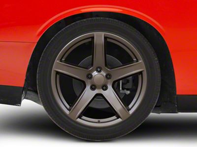 Hellcat HC2 Style Bronze Wheel; Rear Only; 20x11; 22mm Offset (08-23 RWD Challenger, Excluding SRT Demon)