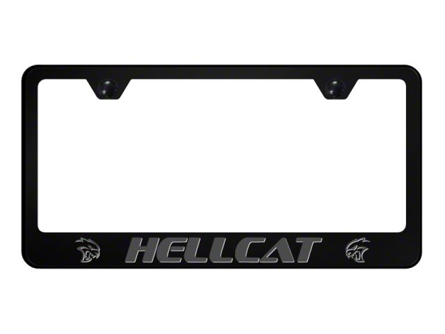 Hellcat License Plate Frame; Ghost (Universal; Some Adaptation May Be Required)