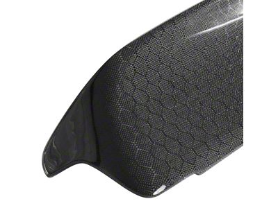 Hellcat Redeye Style Rear Spoiler with Backup Camera Hole; Honeycomb Carbon Fiber Vinyl (08-23 Challenger)