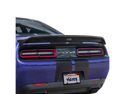 Hellcat Redeye Style Rear Spoiler; Gloss Carbon Fiber (08-23 Challenger)