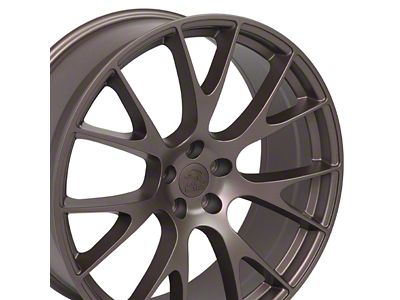 Hellcat Style Bronze Wheel; 22x9 (08-23 RWD Challenger, Excluding Widebody)