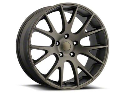 Hellcat Style Bronze Wheel; Rear Only; 22x10 (08-23 RWD Challenger, Excluding SRT Demon)