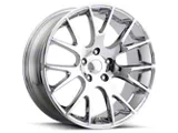Hellcat Style Chrome Wheel; 20x9.5; 15mm Offset (08-23 RWD Challenger, Excluding SRT Demon)