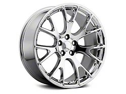 Hellcat Style Chrome Wheel; Rear Only; 20x10.5 (08-23 RWD Challenger, Excluding SRT Demon)