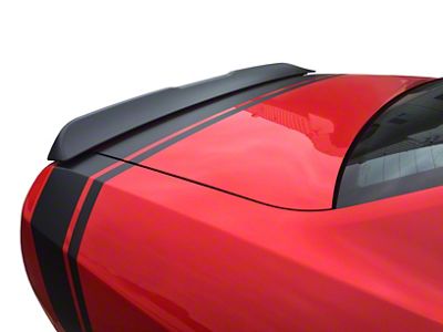 Hellcat Style Flush Mount Rear Deck Spoiler; Matte Black (08-23 Challenger)