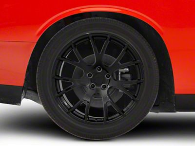 Hellcat Style Gloss Black Wheel; Rear Only; 20x10 (08-23 RWD Challenger, Excluding Widebody)