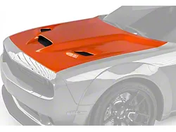 Hellcat Style Hood with Air Vent Scoop; Unpainted (08-23 Challenger)