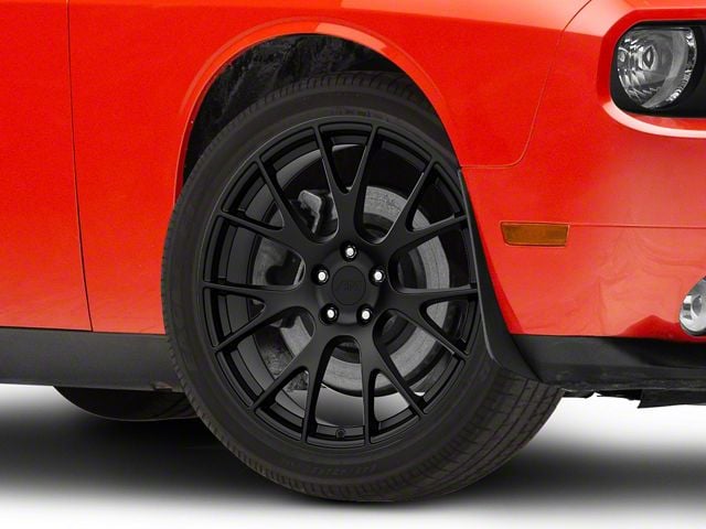 Hellcat Style Matte Black Wheel; Rear Only; 20x10 (08-23 RWD Challenger)