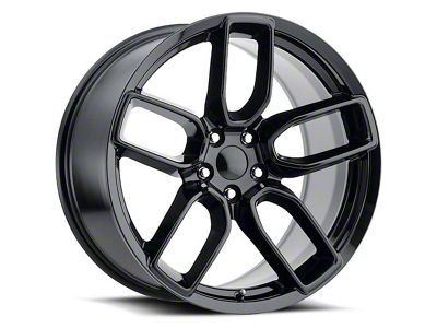 Hellcat Widebody Style Gloss Black Wheel; 20x9.5 (08-23 RWD Challenger, Excluding SRT Demon)