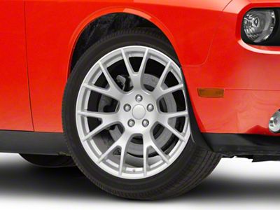 Hellcat Widebody Style Matte Silver Wheel; 20x11; -2.5mm Offset (18-23 Challenger Widebody)