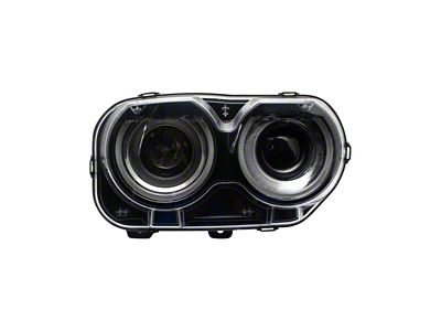 HID Headlight; Black Housing; Clear Lens; Passenger Side (15-23 Challenger)