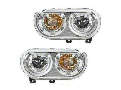 HID Headlights; Chrome Housing; Clear Lens (08-14 Challenger w/ Factory HID Headlights)