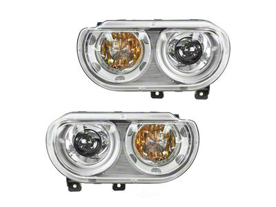 HID Headlights; Chrome Housing; Clear Lens (08-14 Challenger w/ Factory HID Headlights)