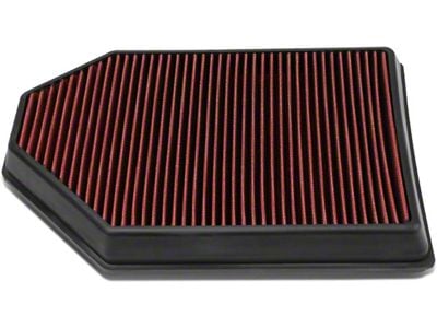 High Flow Drop-In Panel Dry Air Filter; Red (11-18 Challenger)