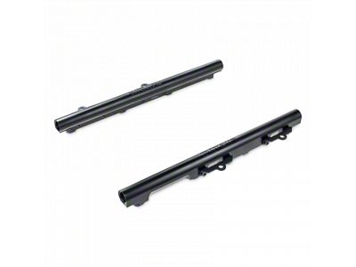 Grams Performance High-Flow Fuel Rails; Black (09-23 5.7L HEMI Challenger)