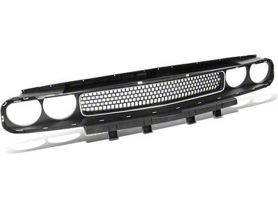 Honeycomb Mesh Style Upper Replacement Grille; Black (08-14 Challenger)