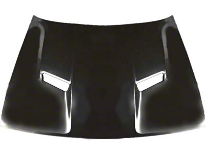 Replacement Hood; Unpainted (15-18 Challenger)