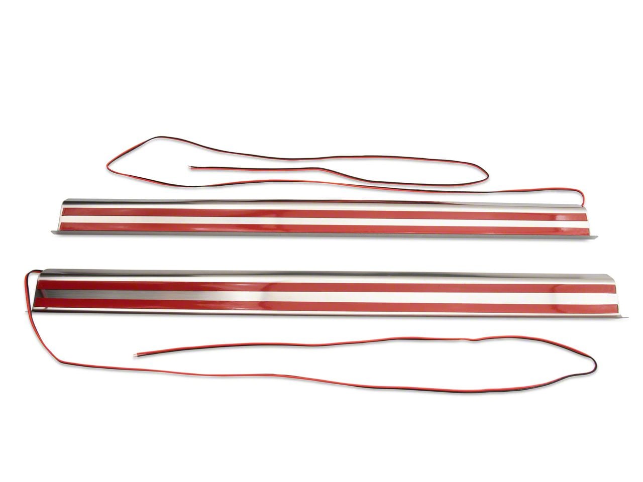 Challenger Illuminated Carbon Fiber Door Sills with Challenger