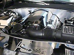 Illuminated Perforated Plenum Cover; Blue (09-23 5.7L HEMI Challenger)
