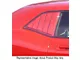 Large ABS Quarter Window Louvers; Pre-Painted (08-23 Challenger)