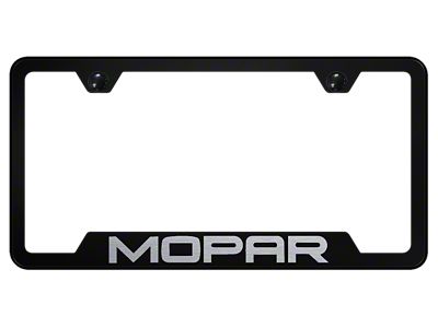 MOPAR Laser Etched Cut-Out License Plate Frame (Universal; Some Adaptation May Be Required)