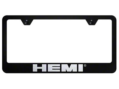 HEMI Laser Etched License Plate Frame (Universal; Some Adaptation May Be Required)