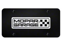 MOPAR Garage Laser Etched License Plate (Universal; Some Adaptation May Be Required)