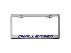 License Plate Frame with CHALLENGER Lettering; Plum Crazy (Universal; Some Adaptation May Be Required)