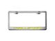 License Plate Frame with CHALLENGER Lettering; Yellow Solid (Universal; Some Adaptation May Be Required)