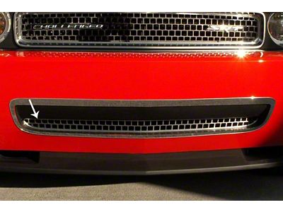 Lower Grille Overlay; Brushed (08-10 Challenger)